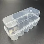 Estuche para vial de 10 ml, 10 ranuras de PP transparente apilable